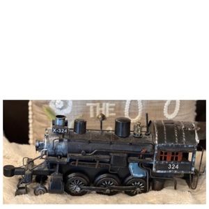 Vintage Steam Engine Metal Train